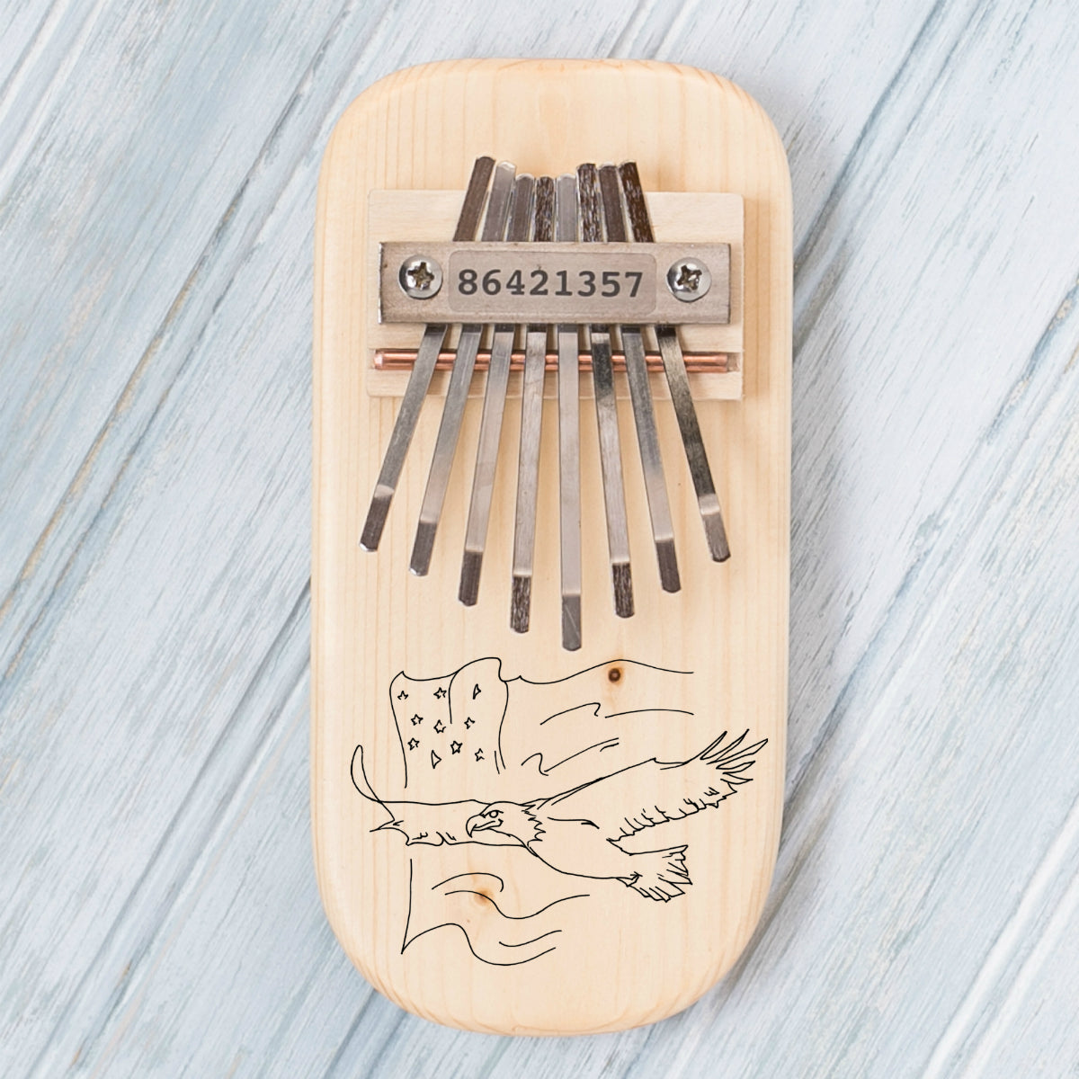 Eagle Engraved Thumb Piano