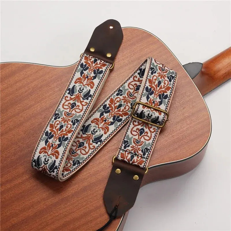 Vintage Embroidered Guitar Straps